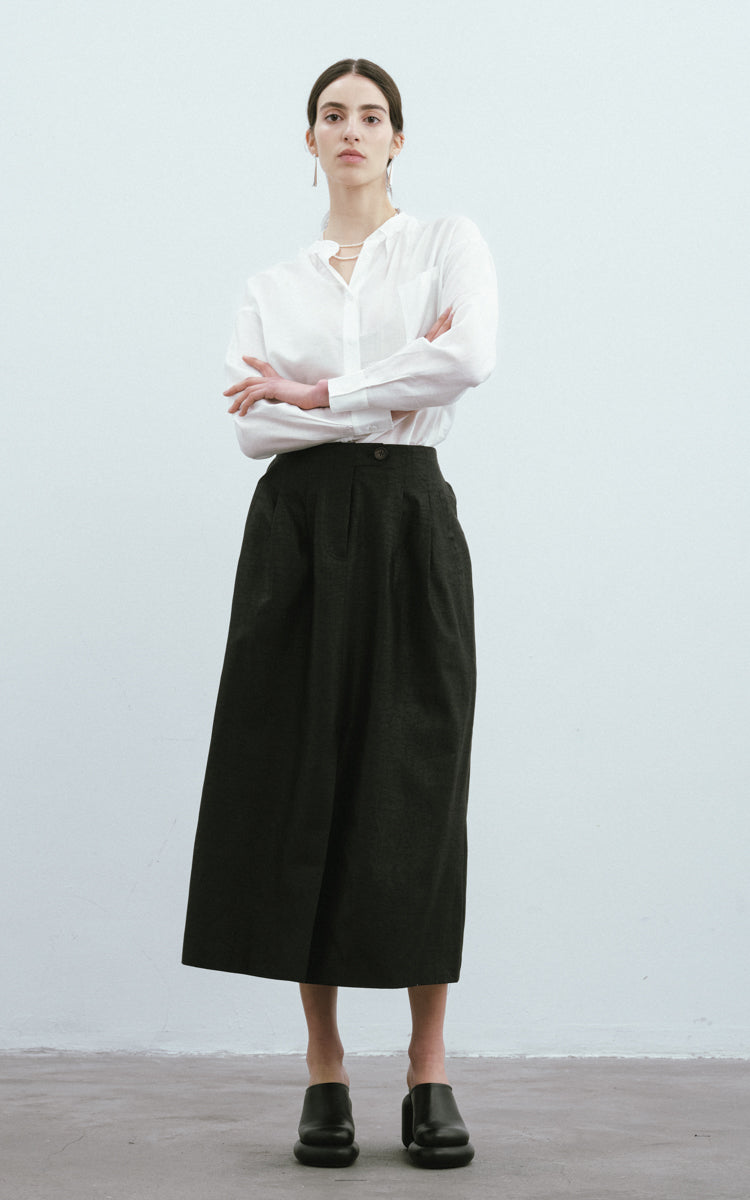 Collarless Casual Shirt