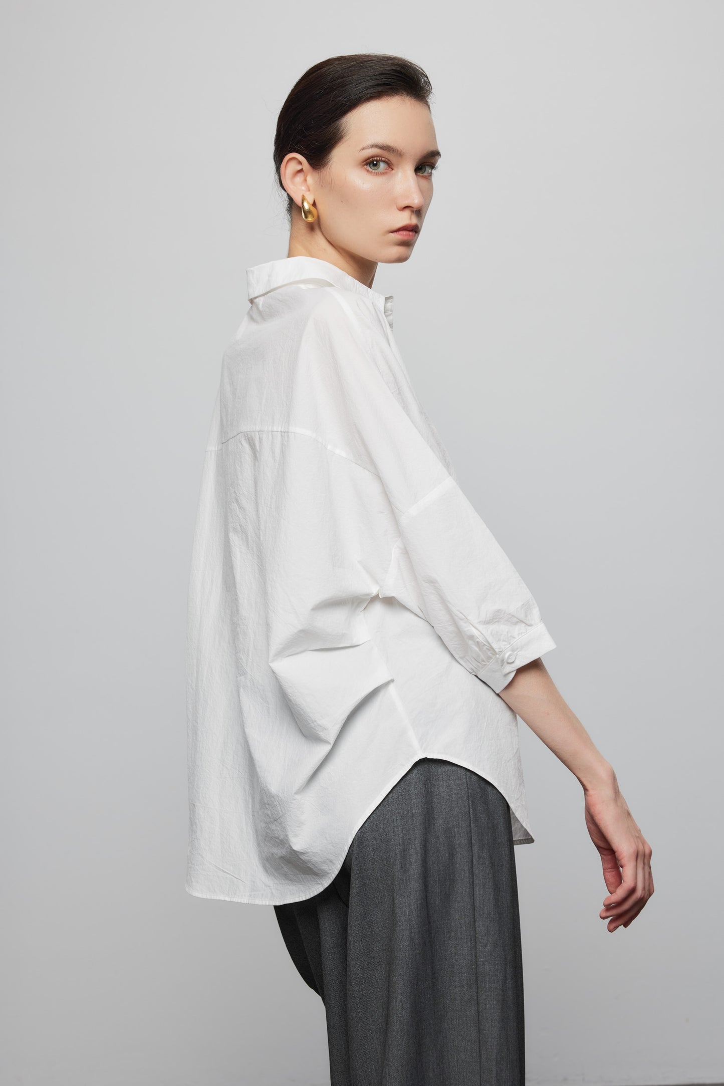 Mid Sleeve Casual Shirt