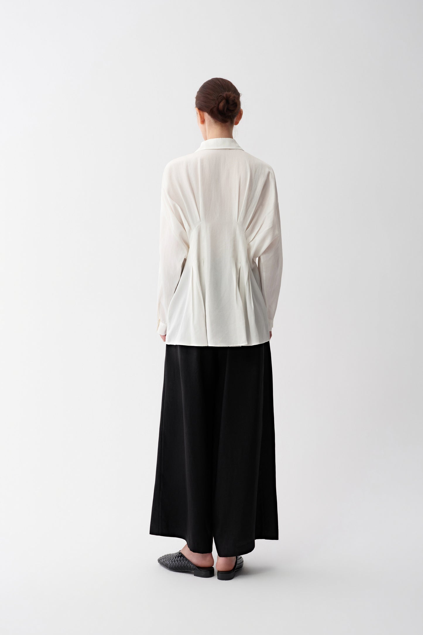 Gathered-Waist Cotton Shirt