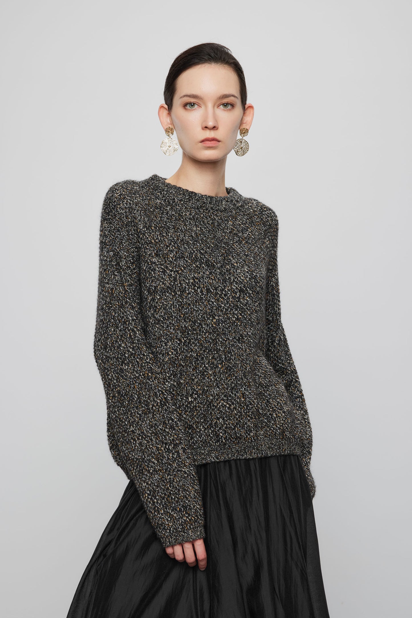 Melange Crewneck Pullover