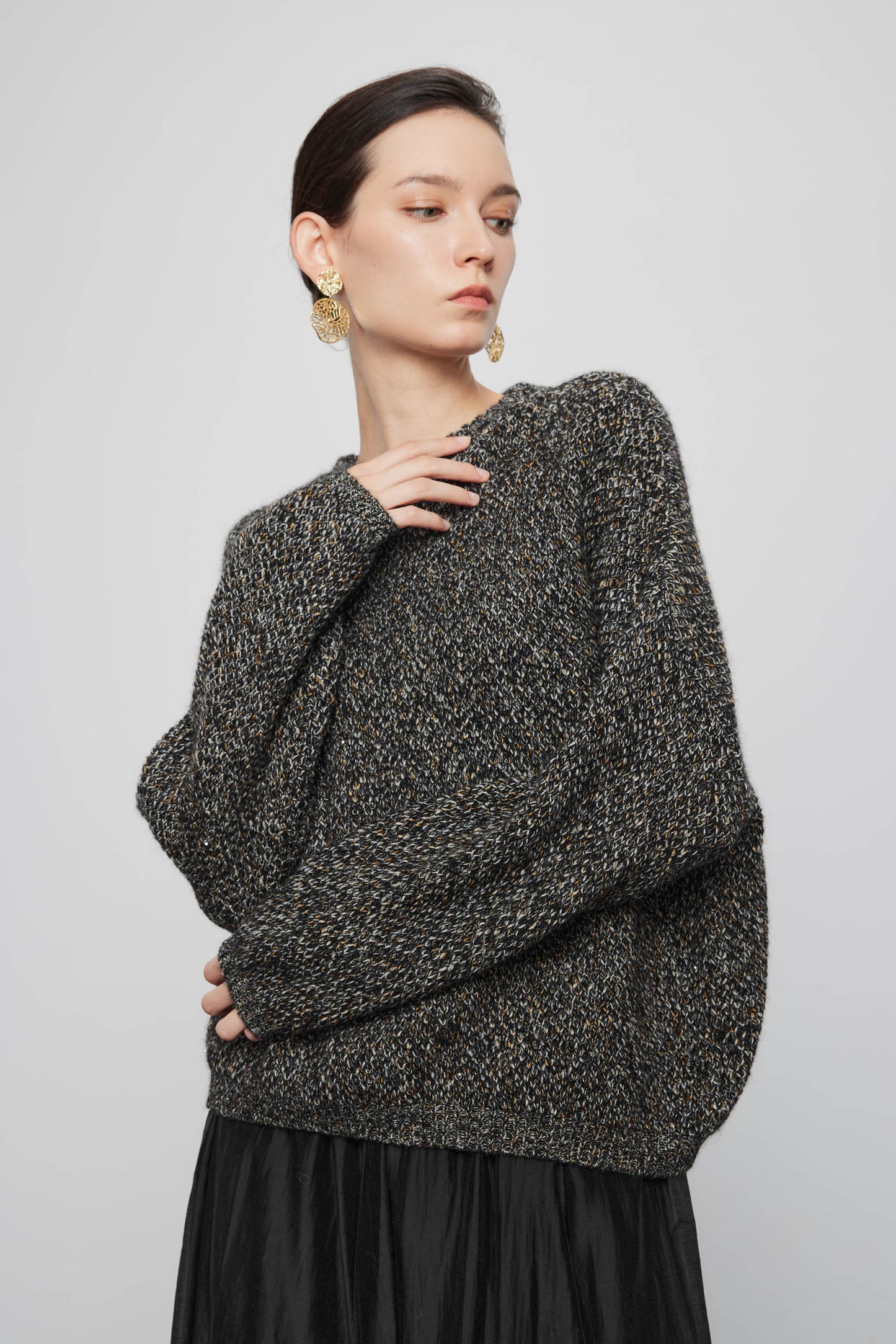 Melange Crewneck Pullover