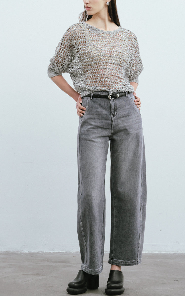 Vintage Wash Denim Jeans