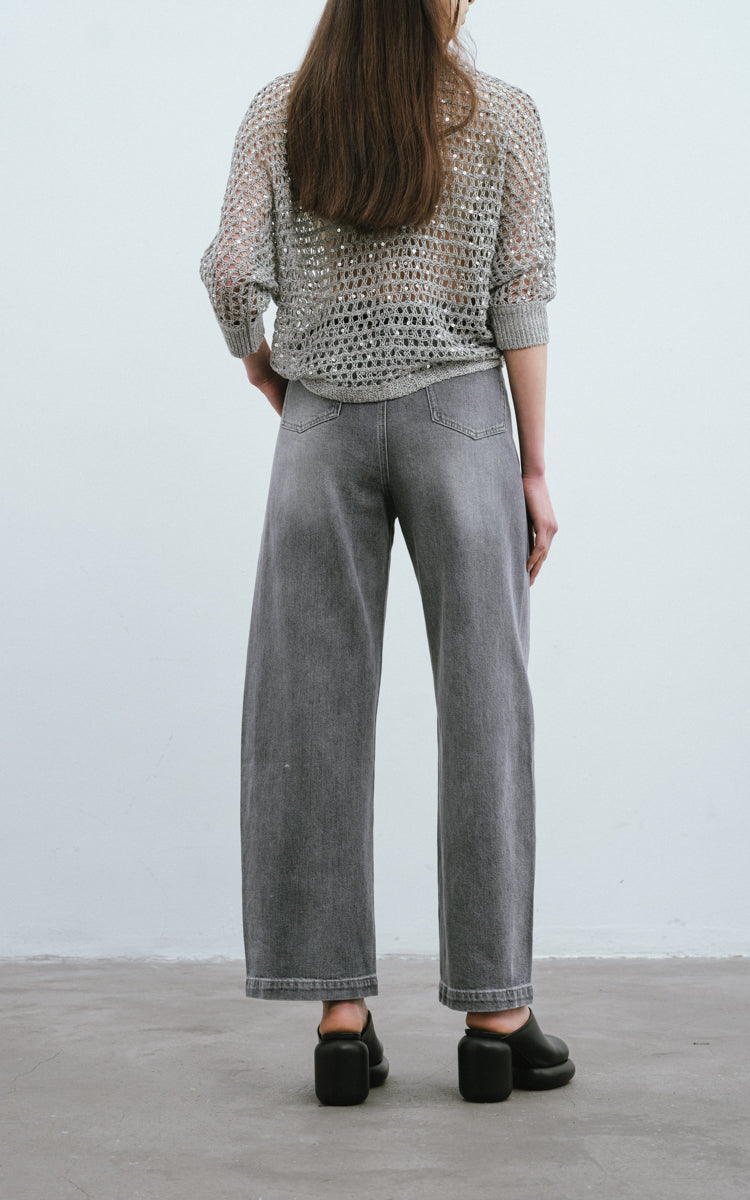 Vintage Wash Denim Jeans
