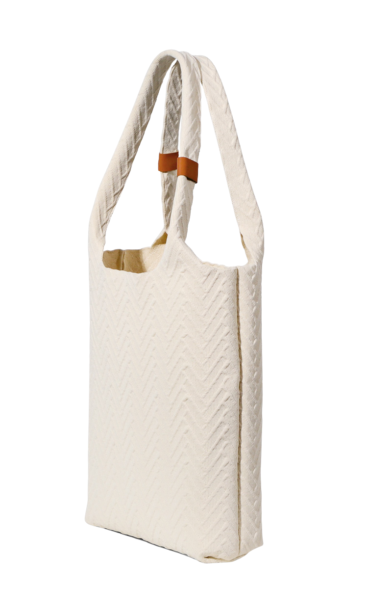 Tote Bag-Cream/Leopard