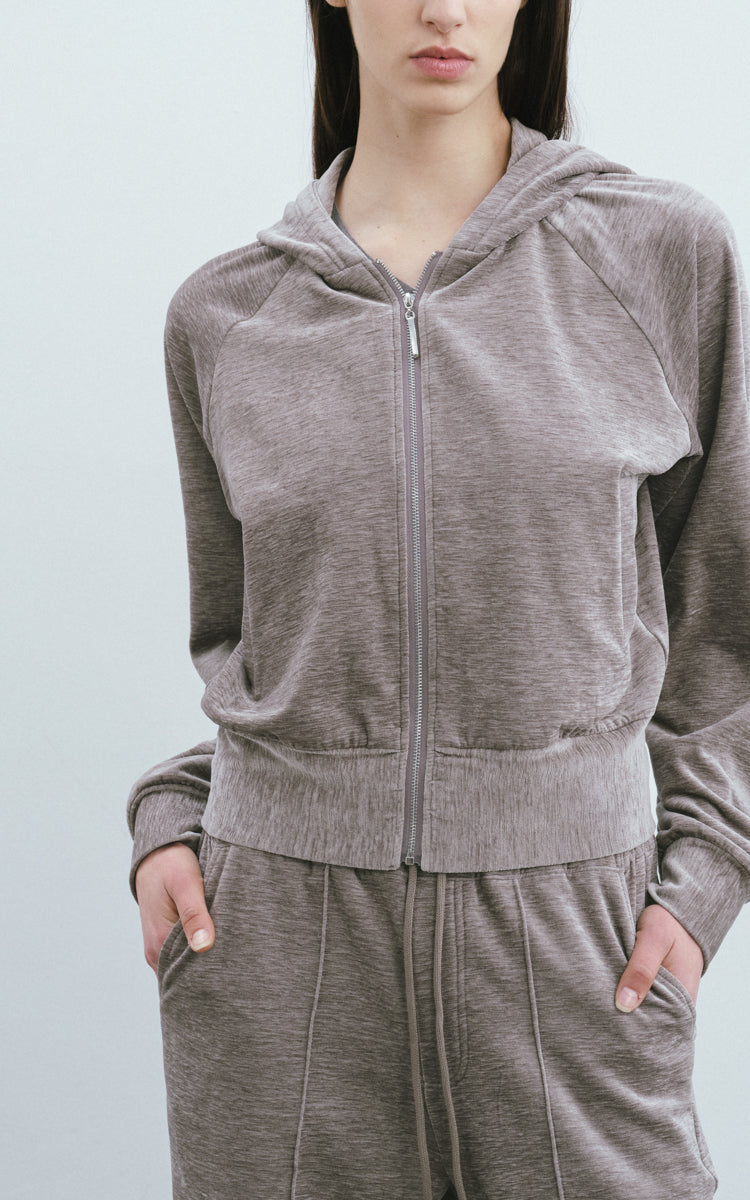 Velvet Full Zip Hoody