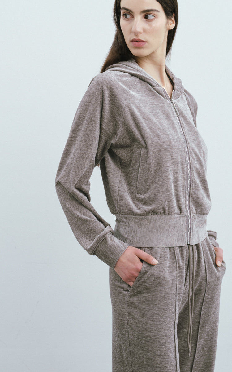 Velvet Full Zip Hoody