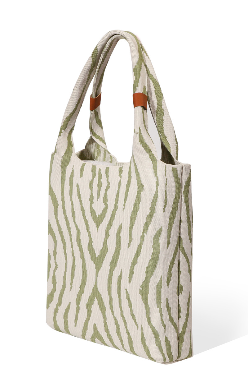 Tote Bag-Cream/Leopard