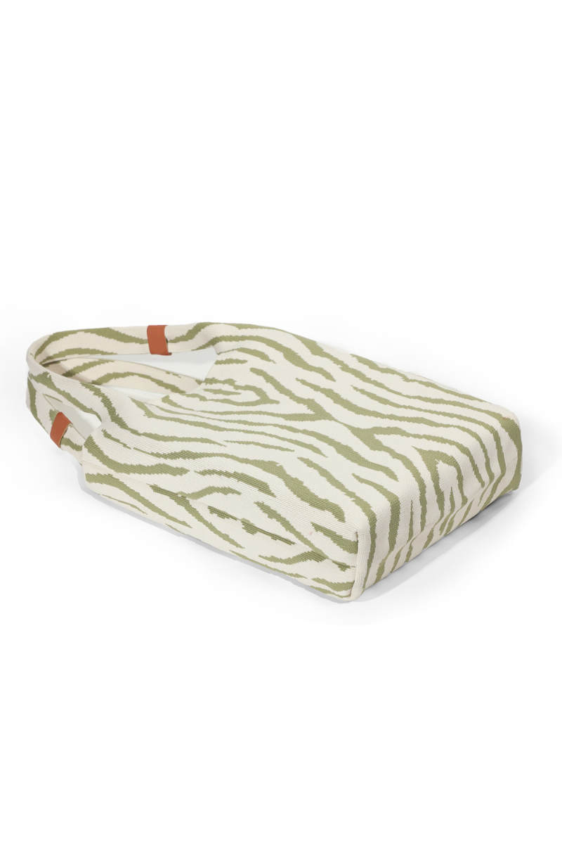 Tote Bag-Cream/Leopard
