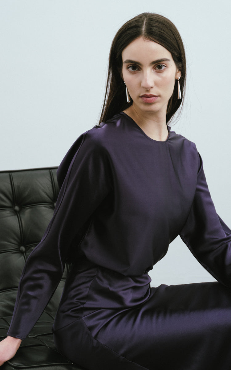 Roundneck Silk Top