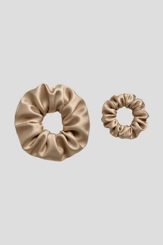 Max Simple Silk ClassicScrunchie – Light Taupe