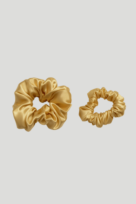 Max Simple Silk Classic Scrunchie – Golden Caramel