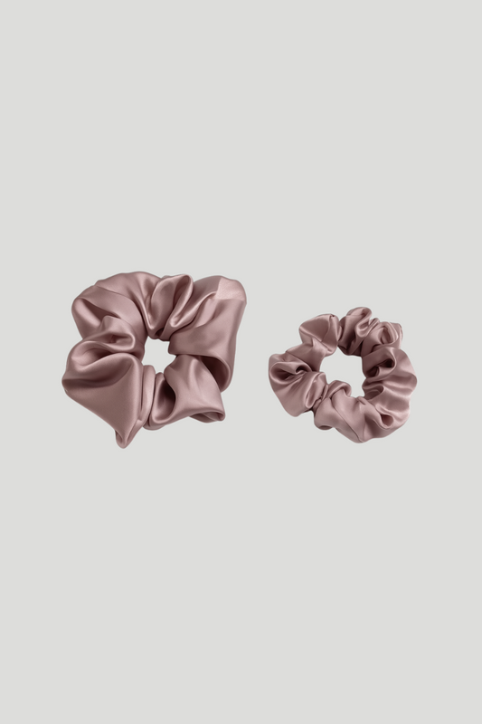 Max Simple Silk Classic Scrunchie – Slate Blue