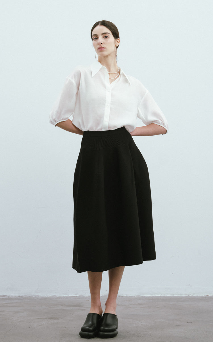 Structured Knit Skirt