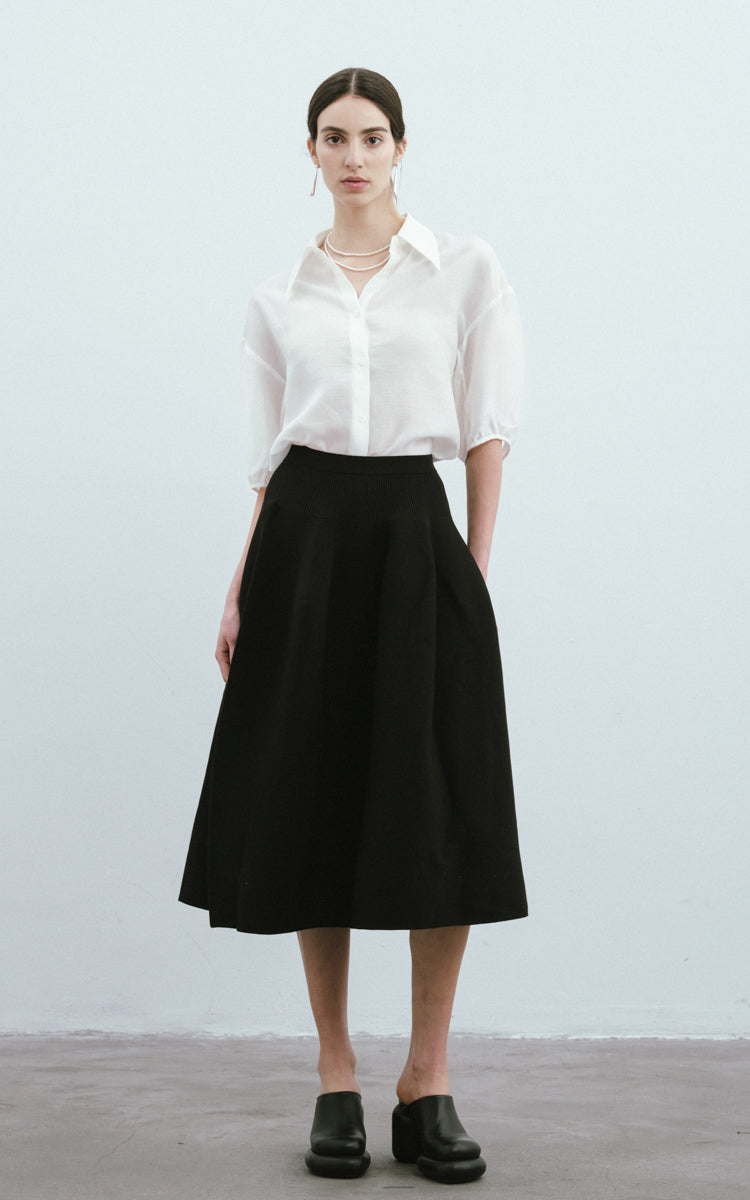 Structured Knit Skirt