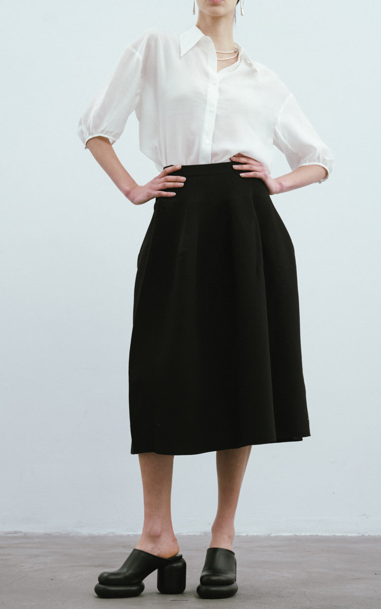 Structured Knit Skirt