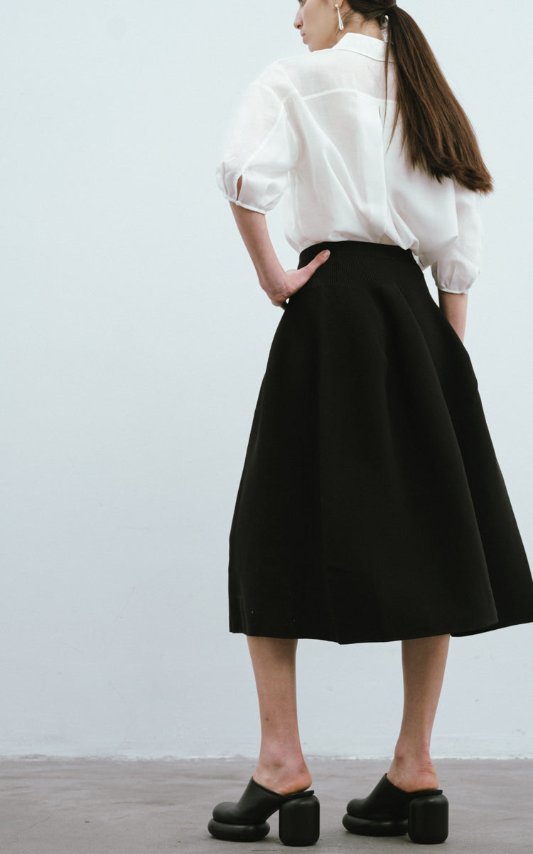 Structured Knit Skirt