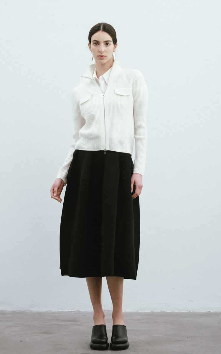 Tailored Wool Cardigan