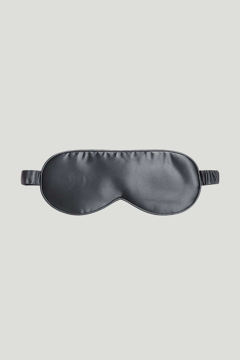 Max Simple Silk Eye Mask -Charcoal Grey