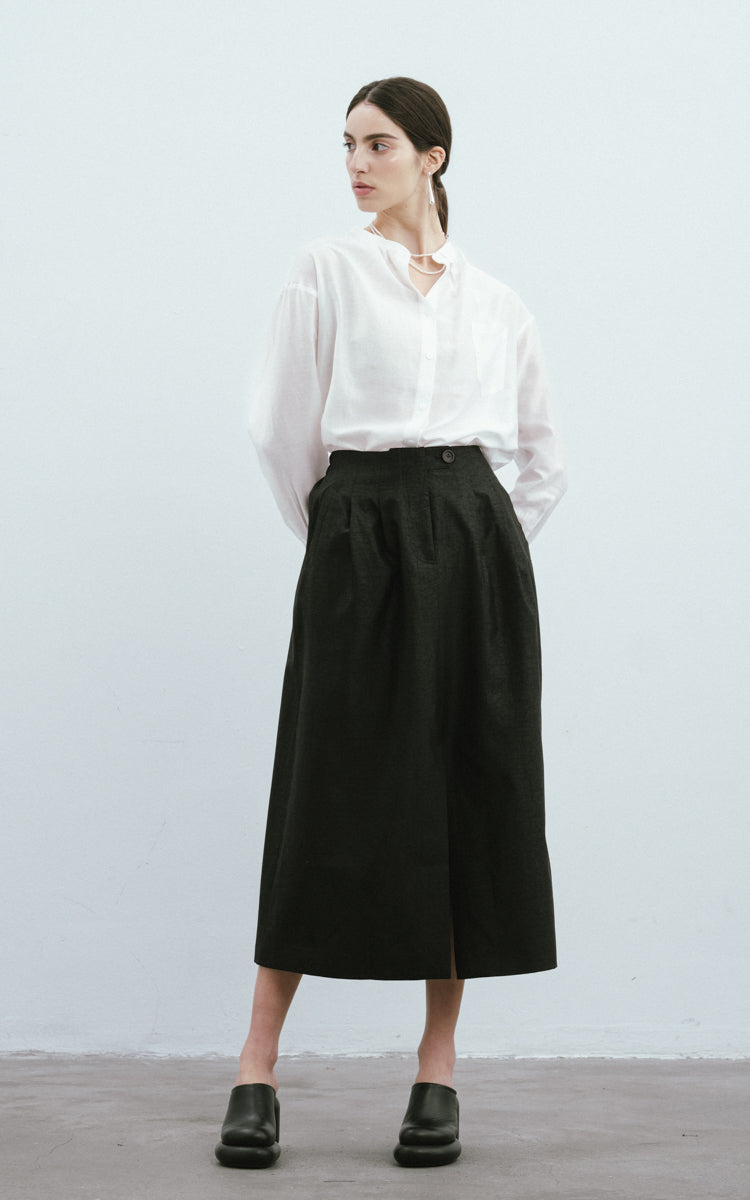 Collarless Casual Shirt