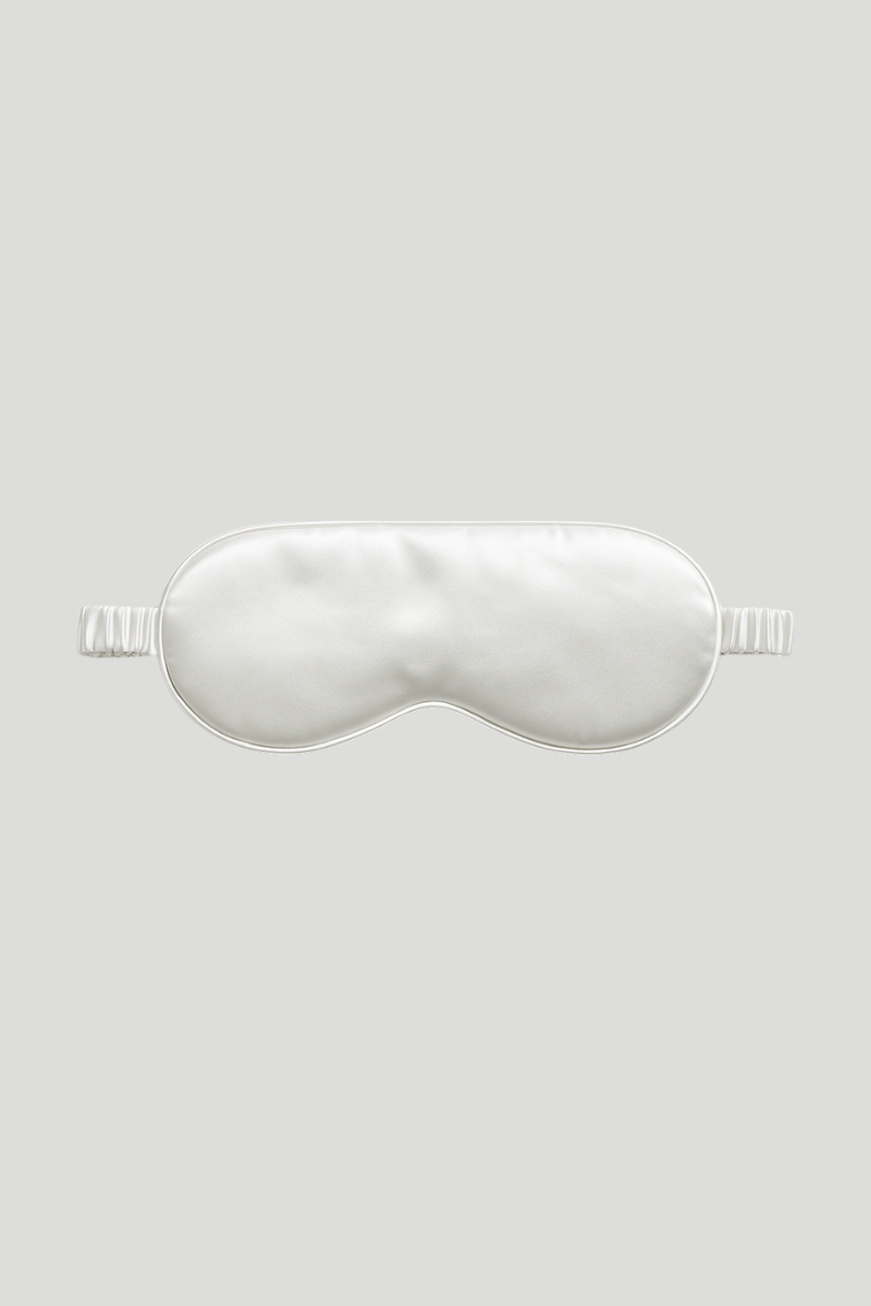 Max Simple Silk Eye Mask - Ivory