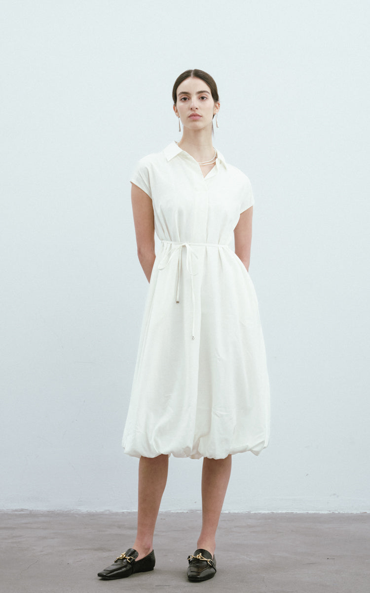 Cloud-shaped Hem Shirt Dress