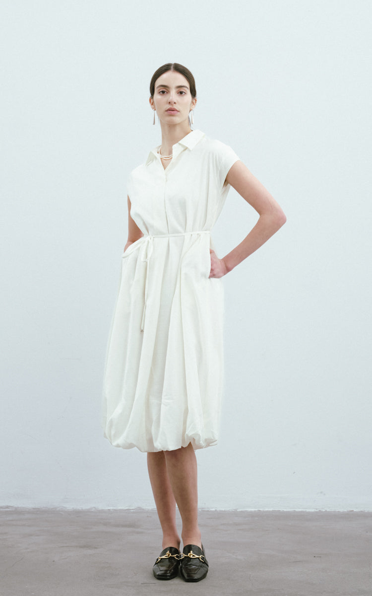 Cloud-shaped Hem Shirt Dress