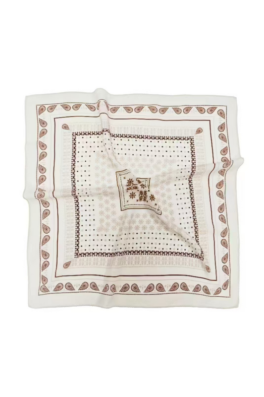 Square Silk Scarf 53*53-Paisley
