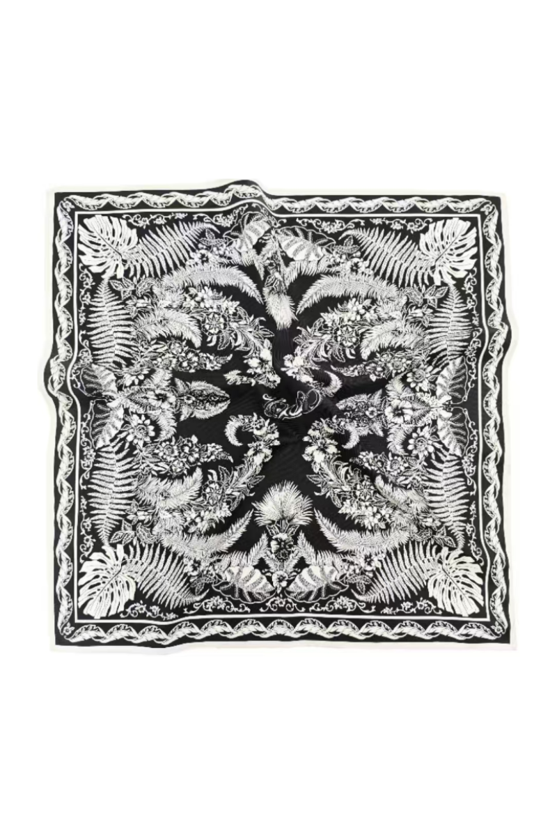 Square Silk Scarf 53*53-Floral