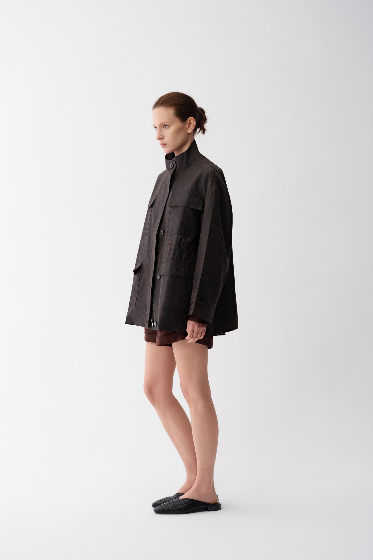 Artisan Drawstring Silk Jacket