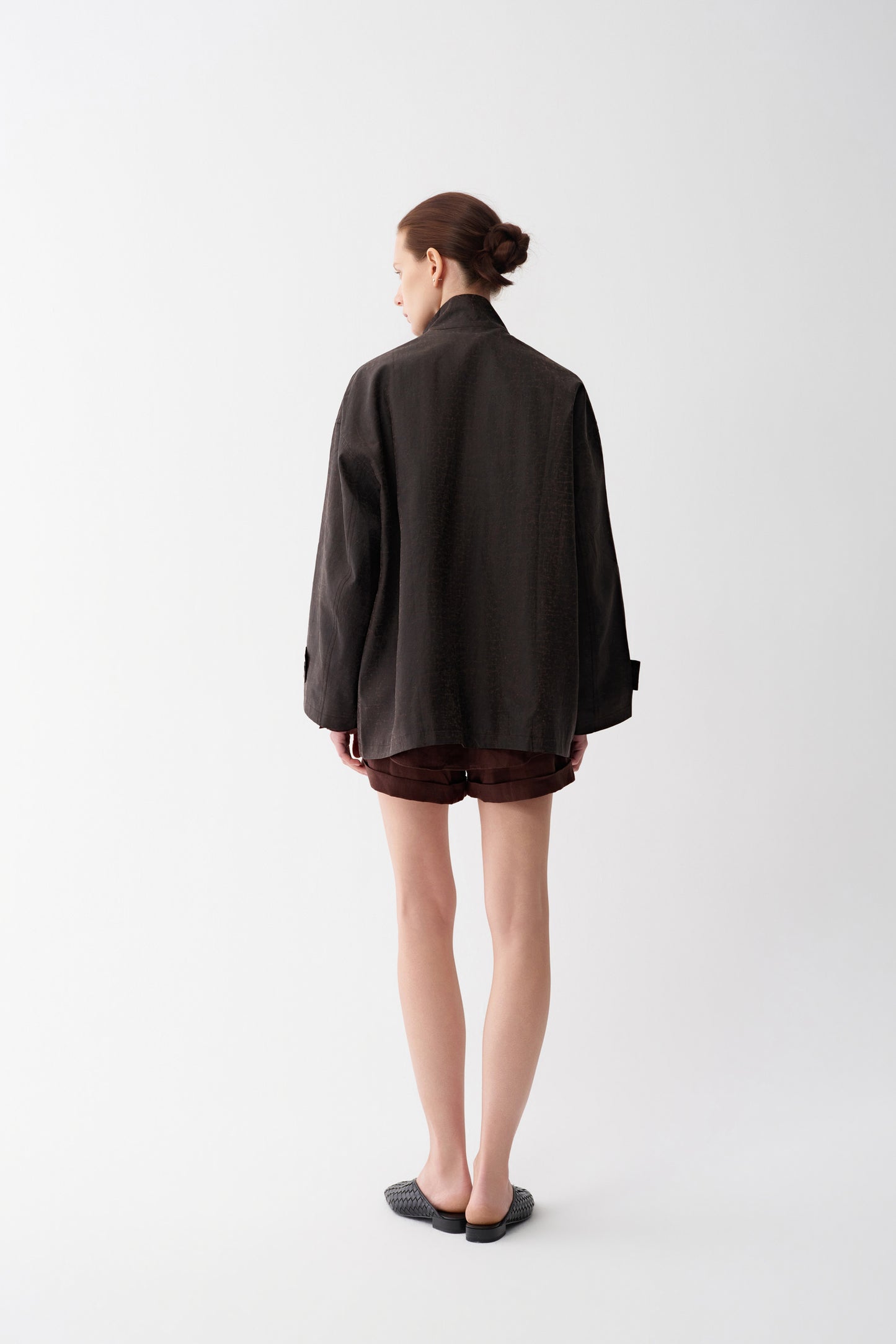 Artisan Drawstring Silk Jacket