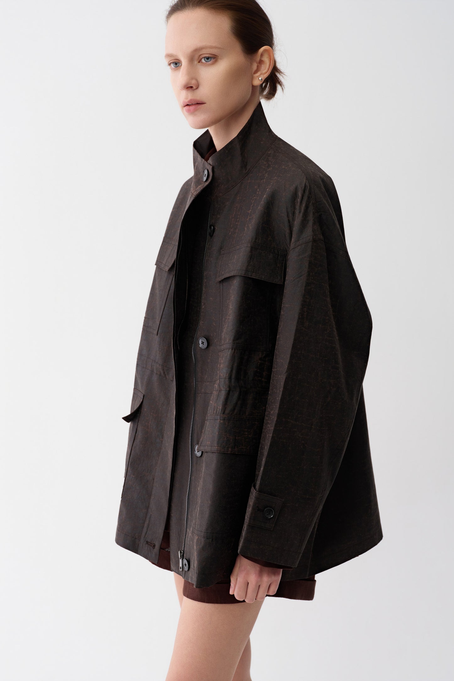 Artisan Drawstring Silk Jacket