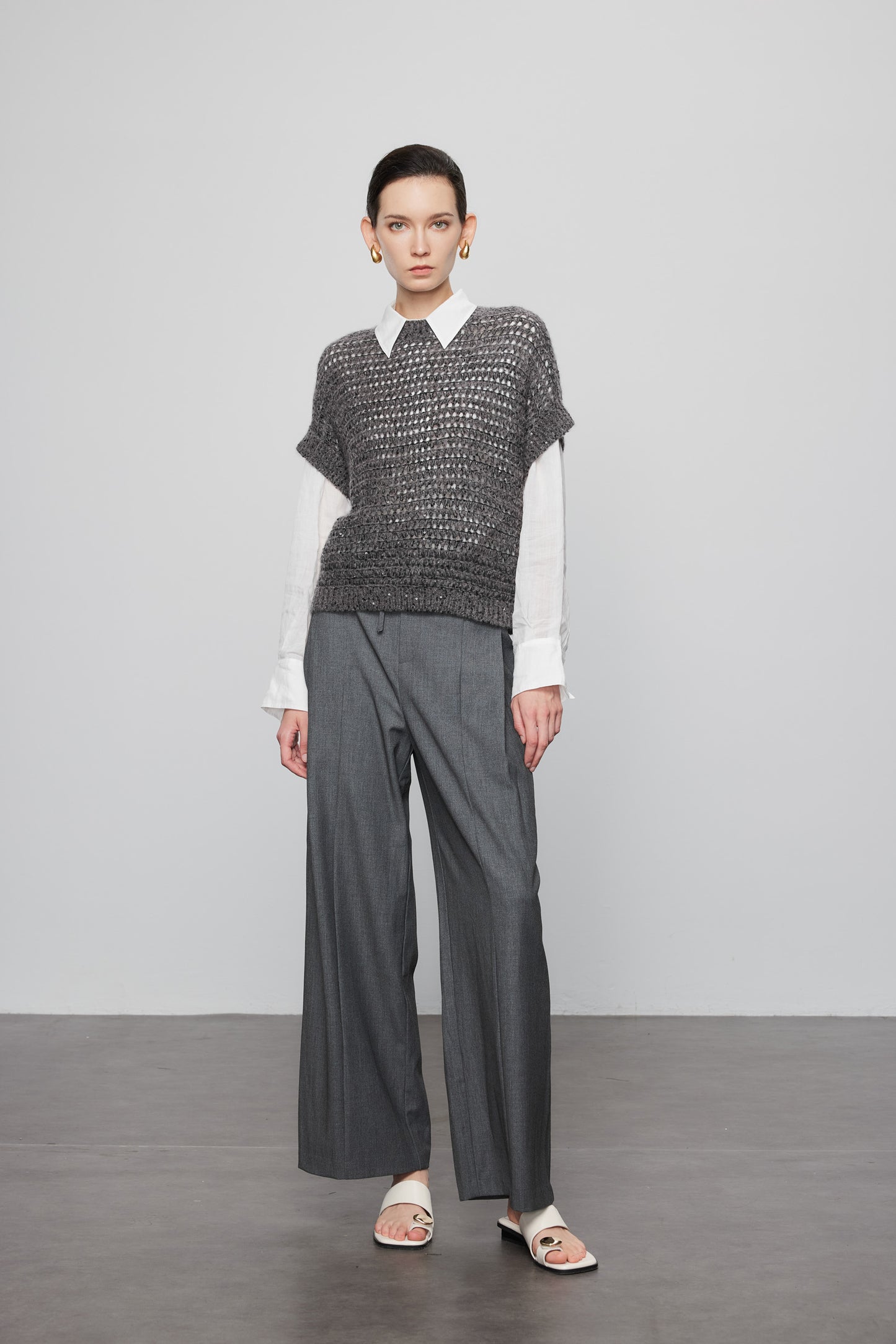 Hand Beaded Cashmere Pullover