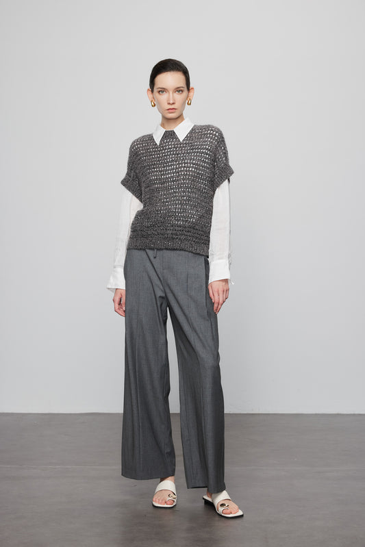 Hand Beaded Cashmere Pullover