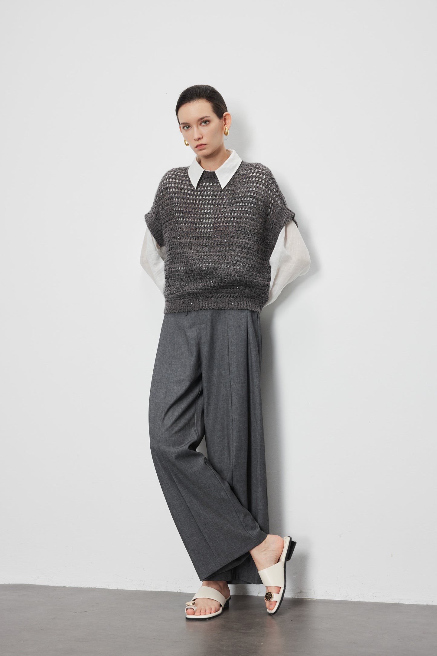Hand Beaded Cashmere Pullover