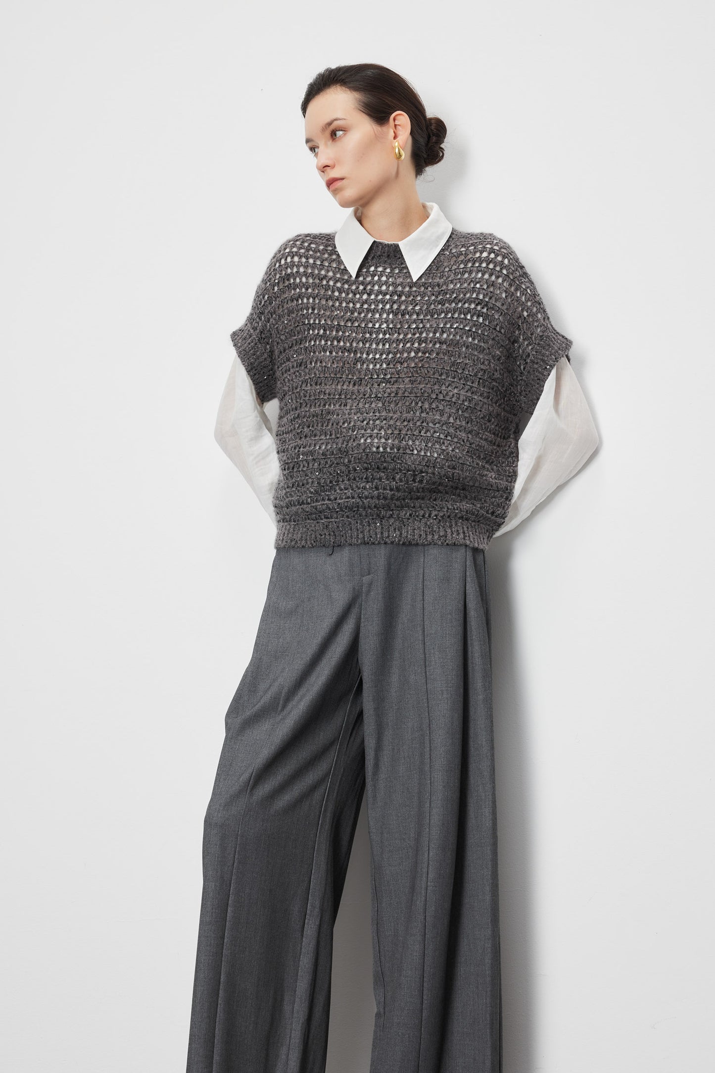 Hand Beaded Cashmere Pullover