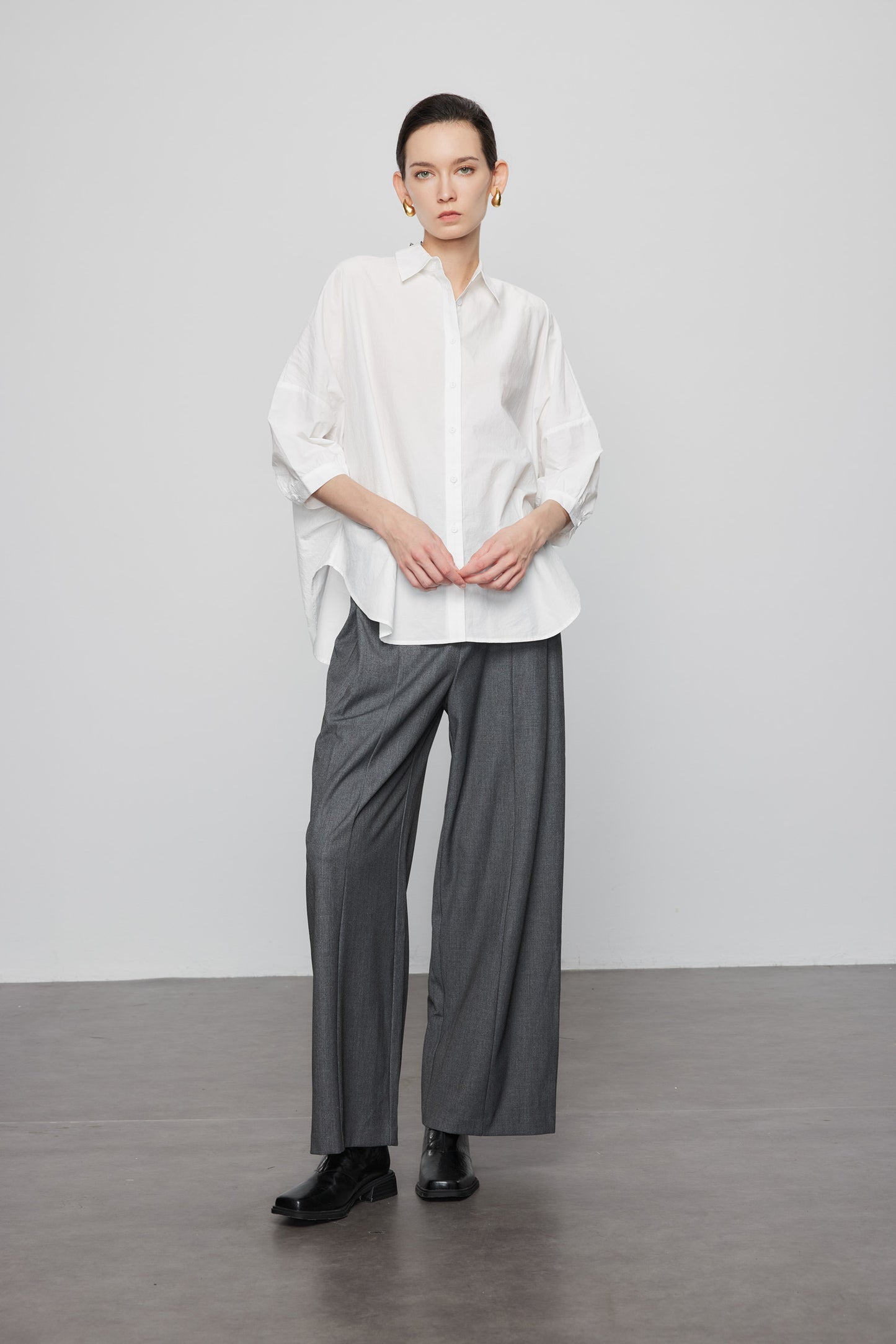 Mid Sleeve Casual Shirt