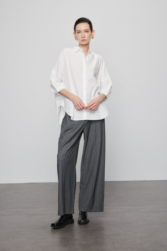 Mid Sleeve Casual Shirt