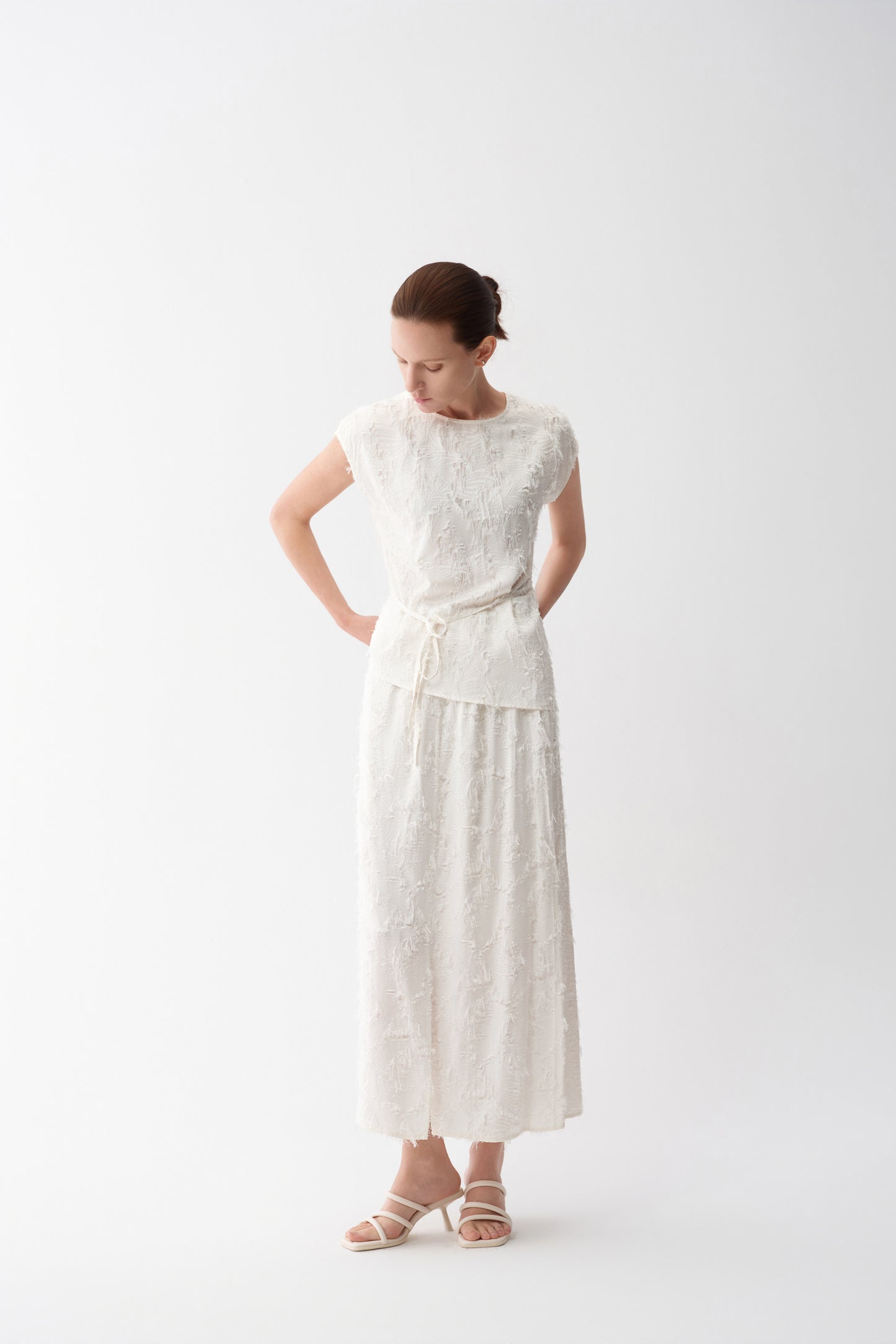 Clipped Jacquard Top