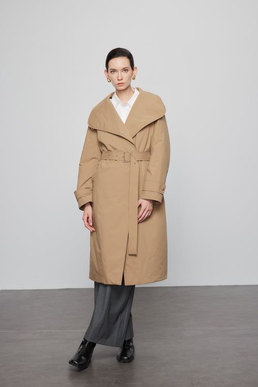 Goose Down Trench Jacket