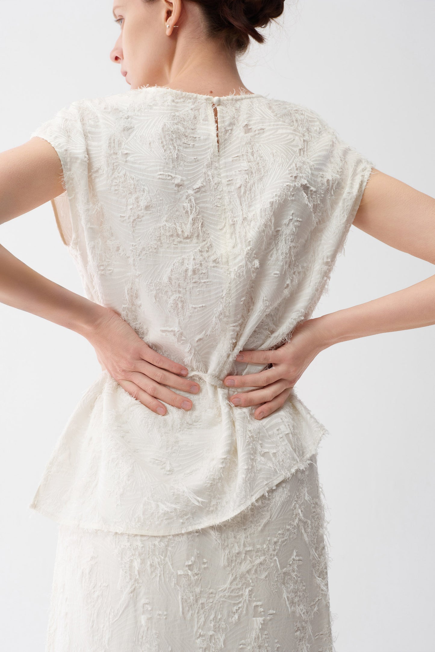 Clipped Jacquard Top