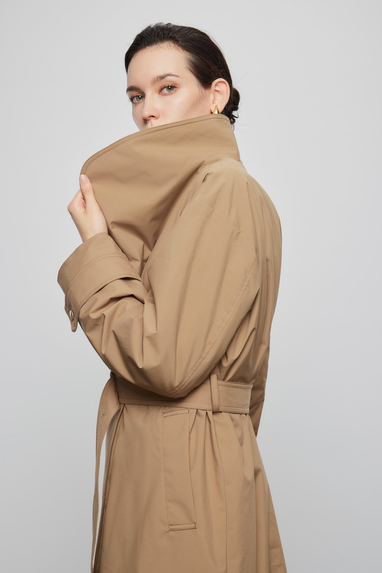 Goose Down Trench Jacket