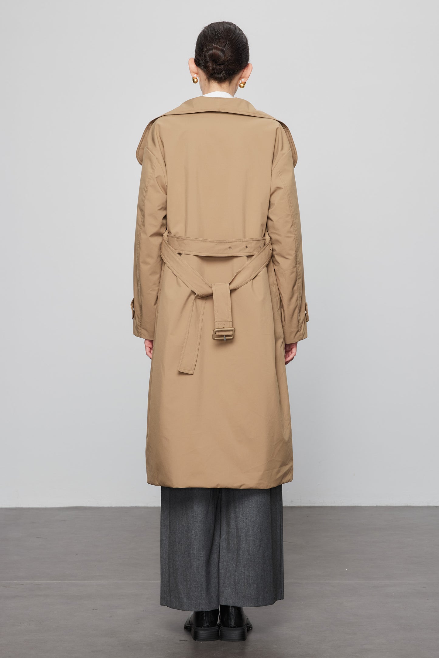 Goose Down Trench Jacket