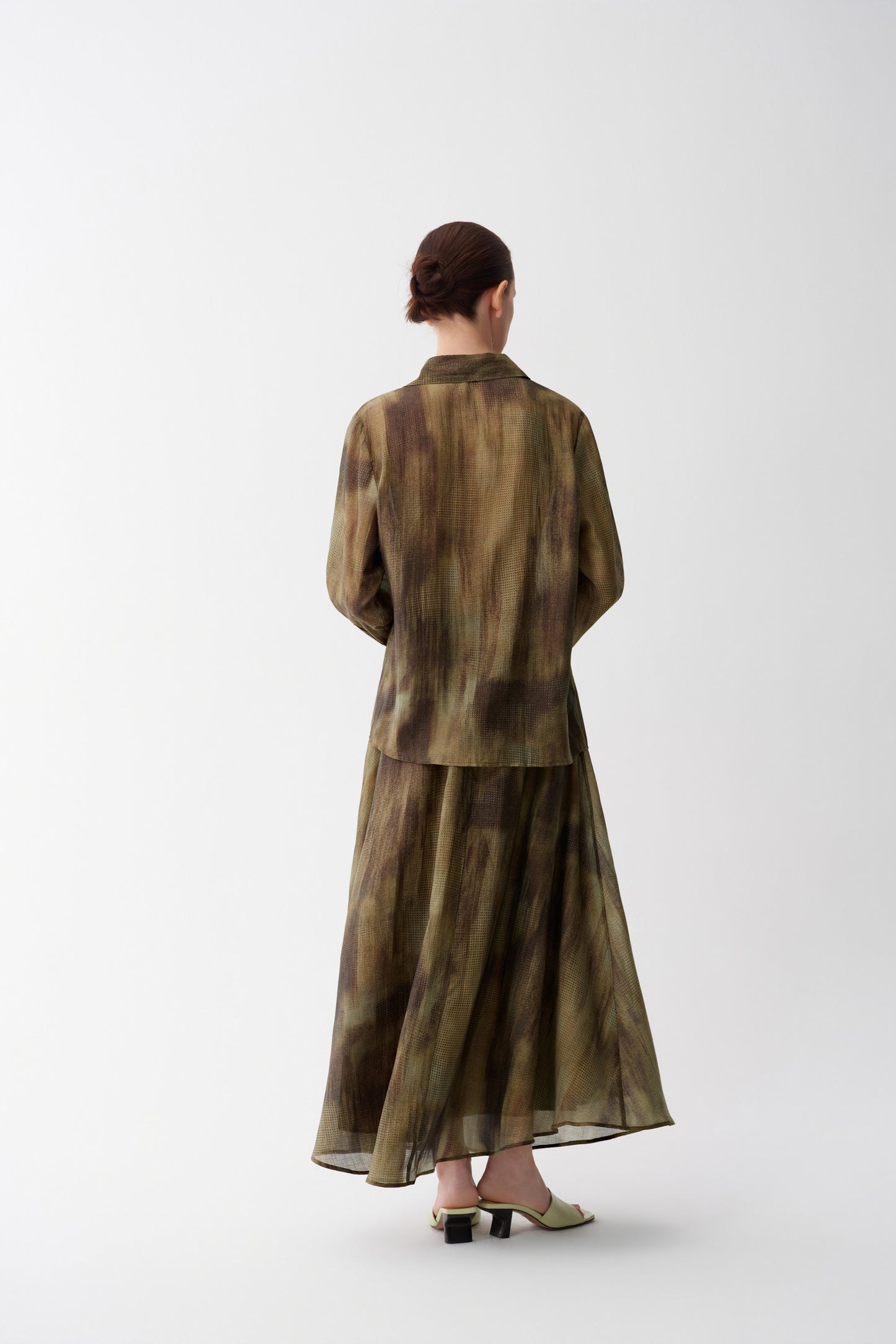 Abstract Pattern Print Skirt
