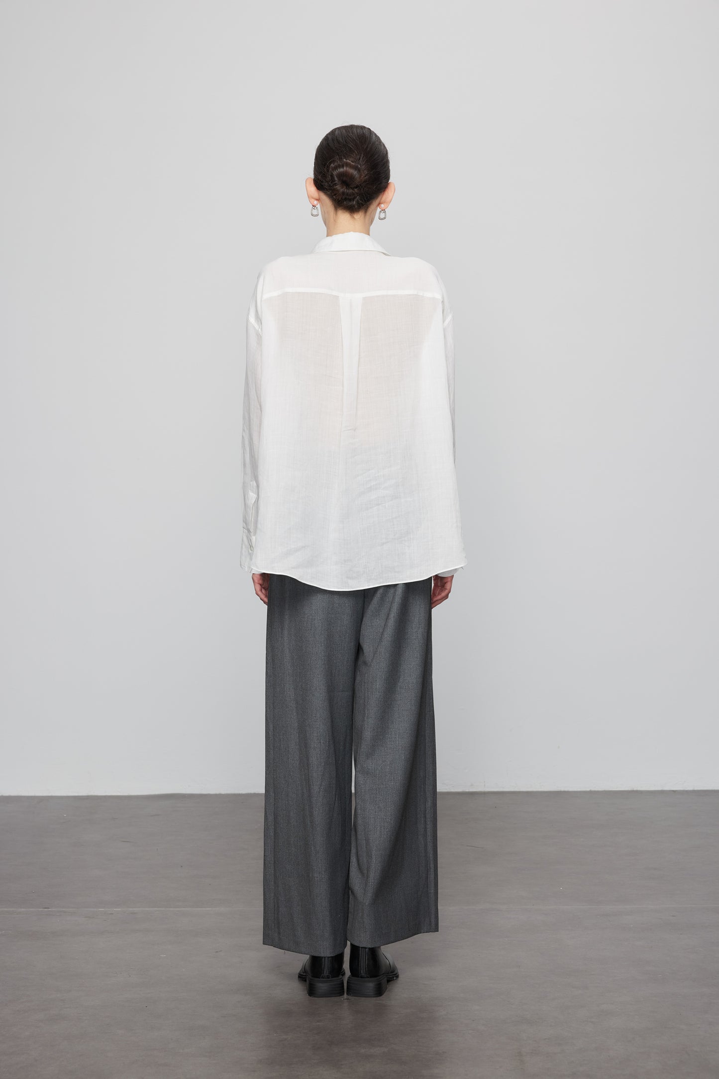 Ramie Embroidered Shirt