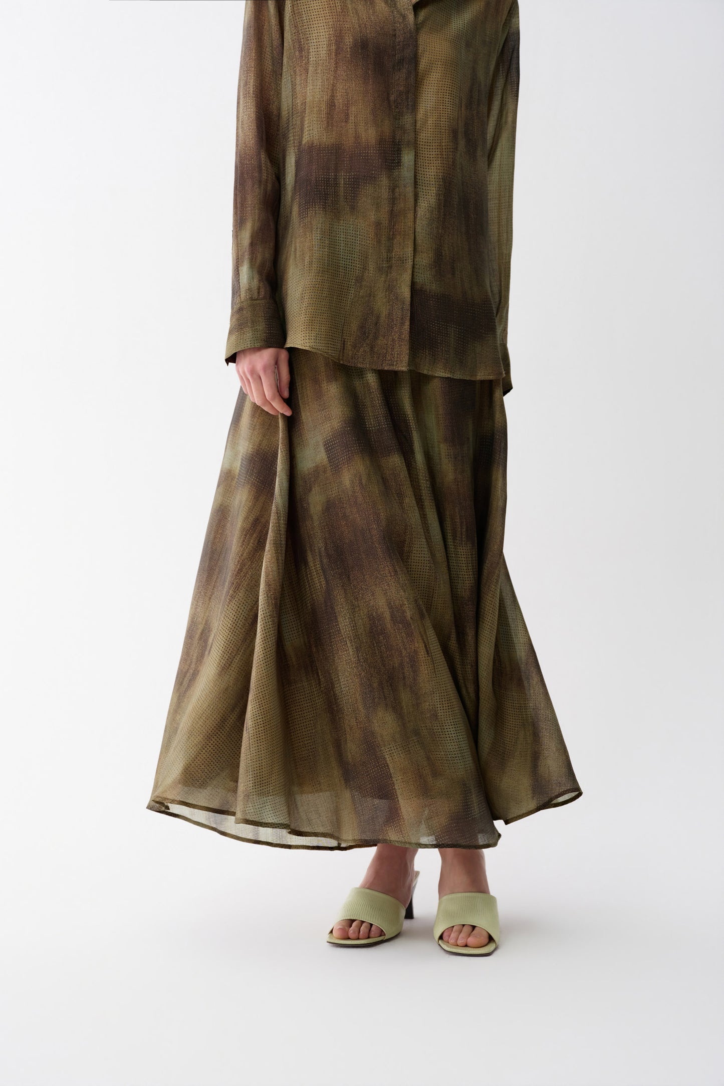 Abstract Pattern Print Skirt