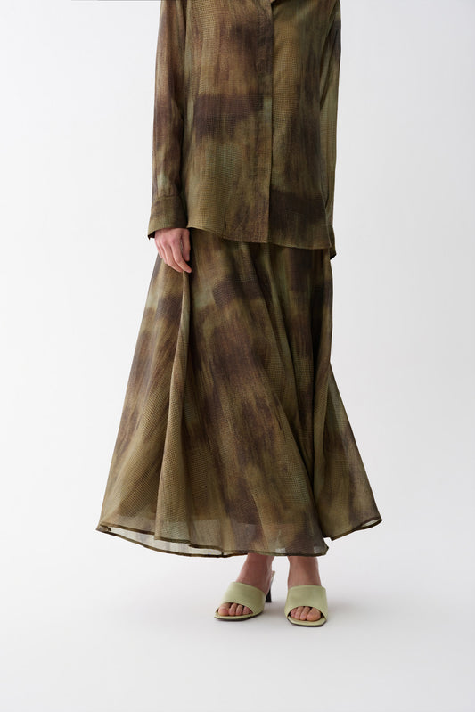 Abstract Pattern Print Skirt