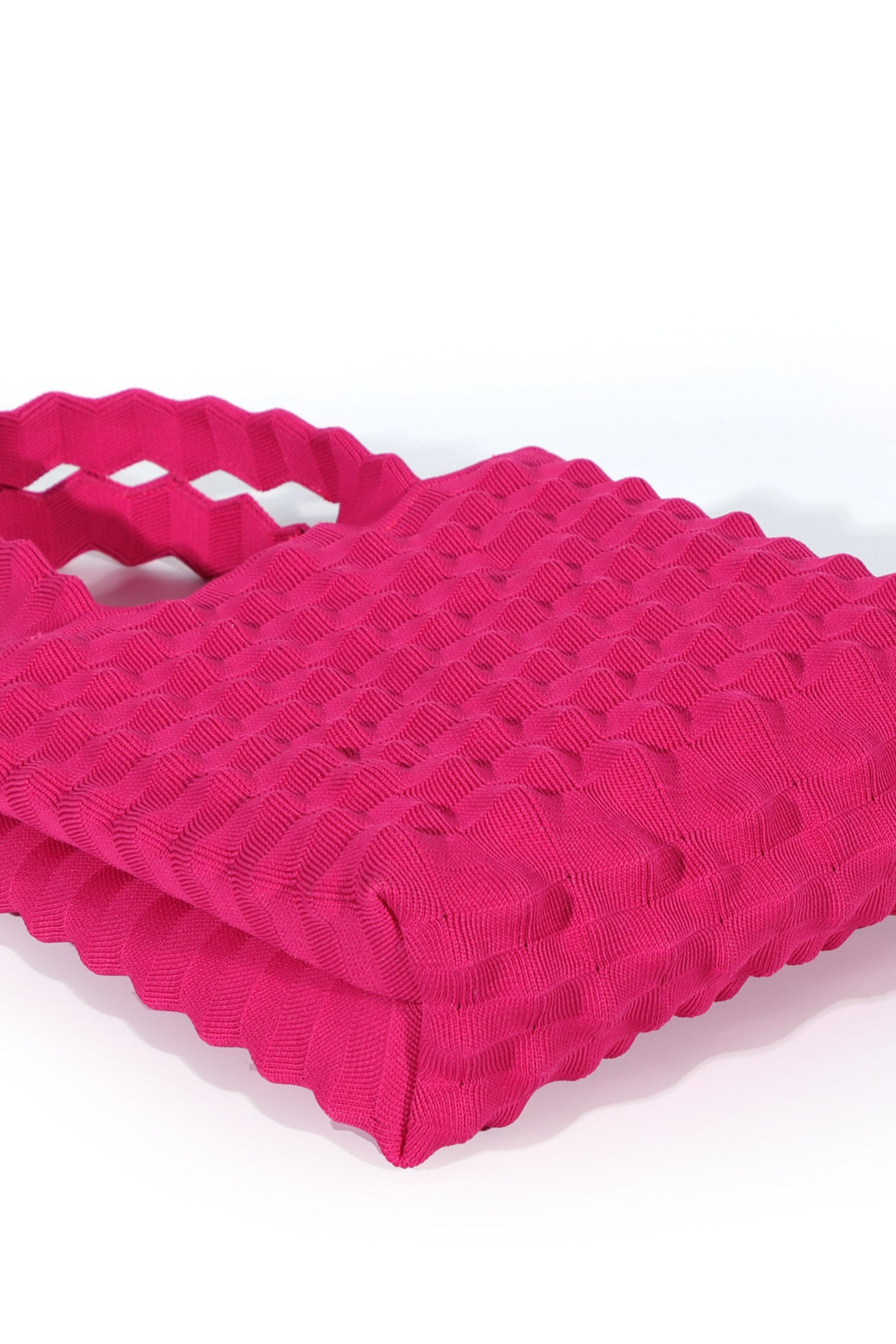 Pineapple Knit Bag-Hot Pink