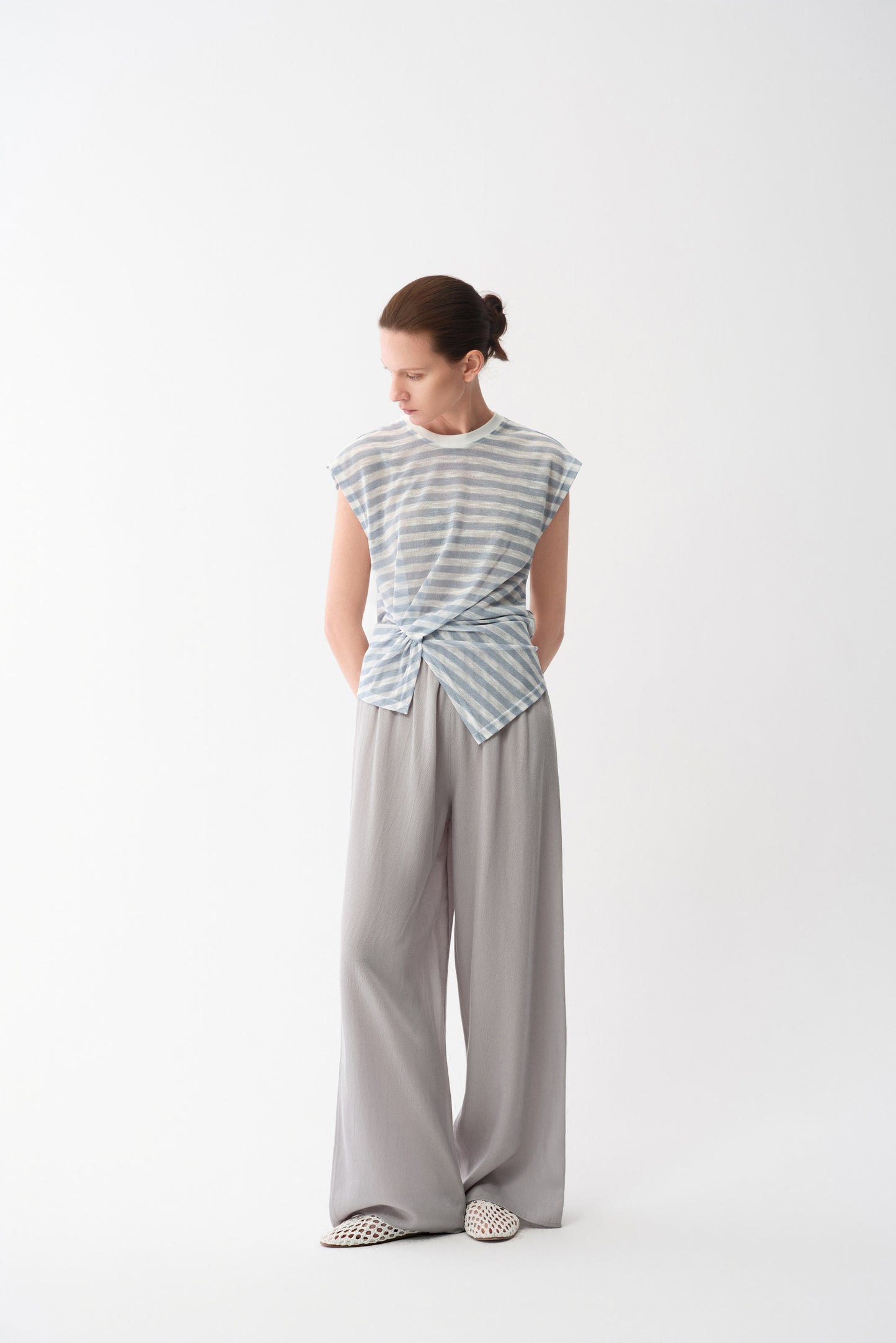 Draped Tencel Pants