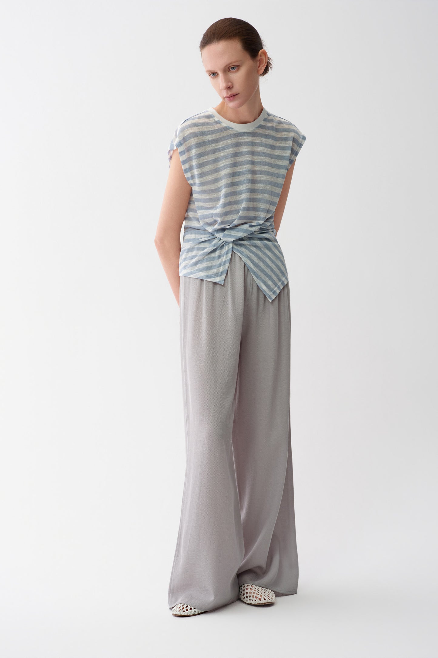 Draped Tencel Pants