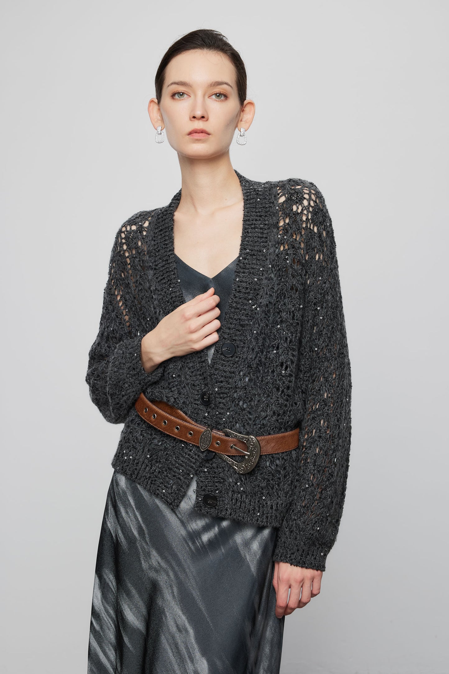 Artisanal Crochet Cashmere Cardigan